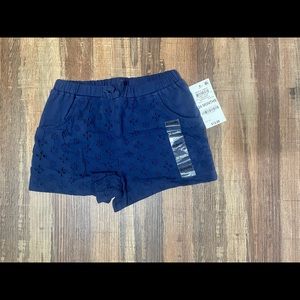 Toddler girl blue dress shorts